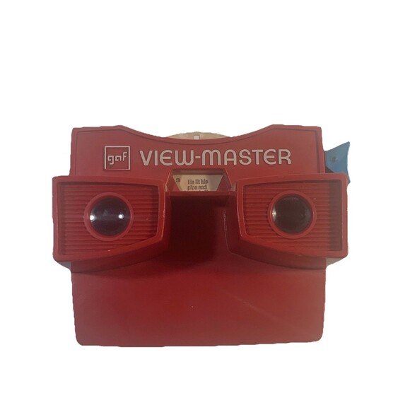 Vintage 1970’s GAF View-Master Viewer Red & White VTG Toy Stereoscope #1 - Picture 2 of 4